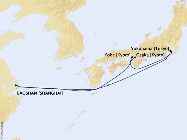 Khám phá hải trình Thượng Hải - Kyoto - Kobe - Tokyo đón mùa hoa cẩm tú cầu khoe sắc